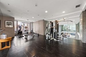 Exercise centre and fitness gym – Residences on Georgia West End Vancouver condo building amenities 1200 W Georgia