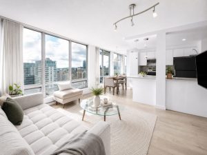 Bright den home office with window – 3304 Residences on Georgia Vancouver West End condo for sale